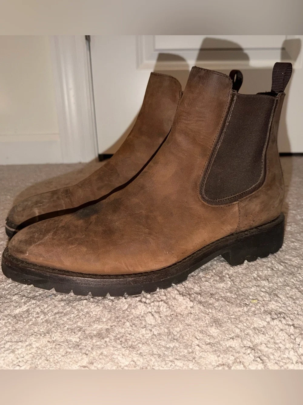 Men's Thursday Boots Brown Chelsea Boots - Classic Slip-On Work Style